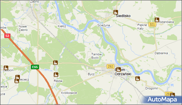 mapa Tarnów Bycki, Tarnów Bycki na mapie Targeo