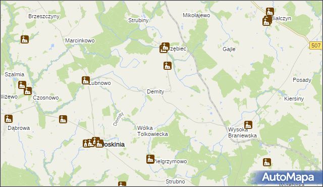 mapa Tolkowiec, Tolkowiec na mapie Targeo