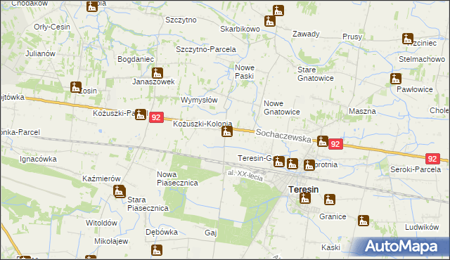 mapa Topołowa, Topołowa na mapie Targeo