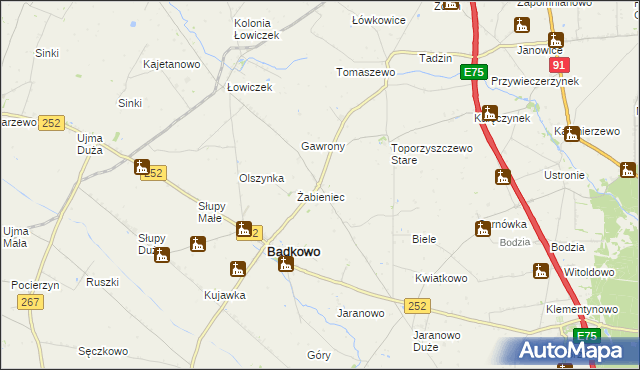 mapa Toporzyszczewo, Toporzyszczewo na mapie Targeo
