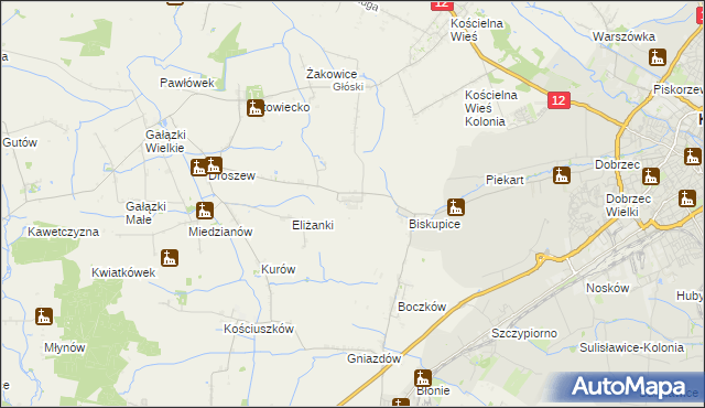 mapa Trkusów, Trkusów na mapie Targeo