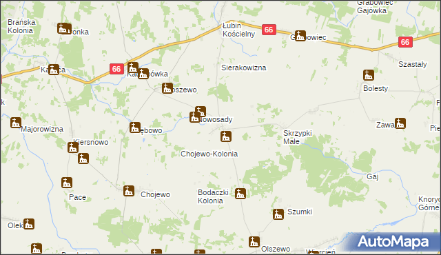 mapa Truski, Truski na mapie Targeo