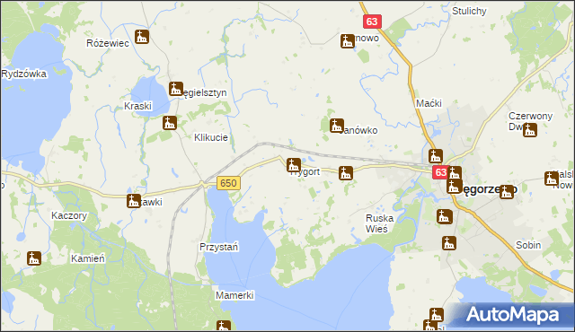 mapa Trygort, Trygort na mapie Targeo