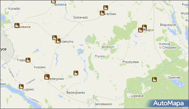mapa Trynno, Trynno na mapie Targeo