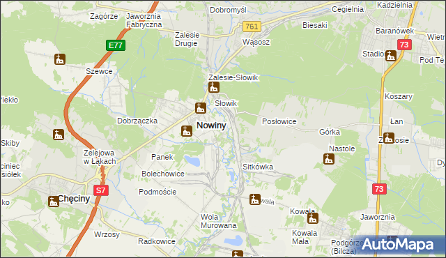 mapa Trzcianki Osada, Trzcianki Osada na mapie Targeo