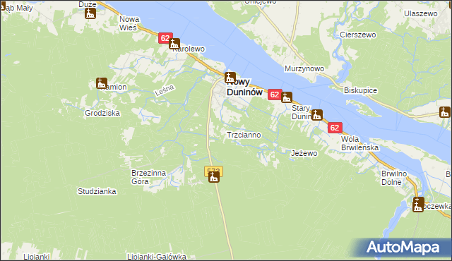 mapa Trzcianno, Trzcianno na mapie Targeo