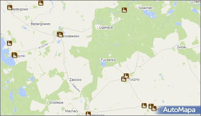 mapa Tuczenko, Tuczenko na mapie Targeo