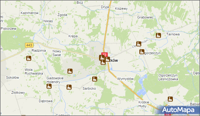 mapa Tuliszków, Tuliszków na mapie Targeo