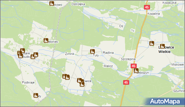 mapa Tuły, Tuły na mapie Targeo