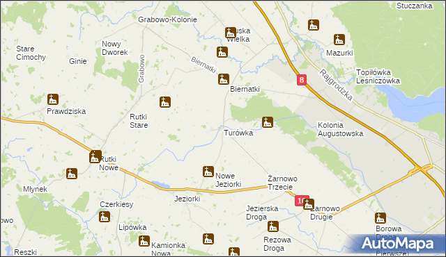 mapa Turówka, Turówka na mapie Targeo