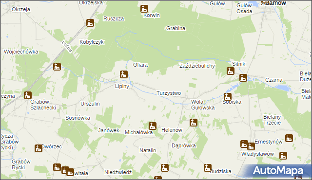 mapa Turzystwo, Turzystwo na mapie Targeo
