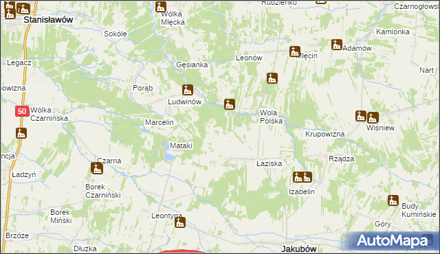 mapa Tymoteuszew, Tymoteuszew na mapie Targeo