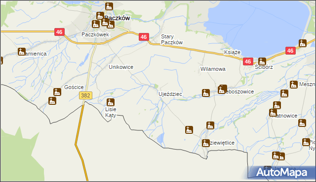 mapa Ujeździec, Ujeździec na mapie Targeo