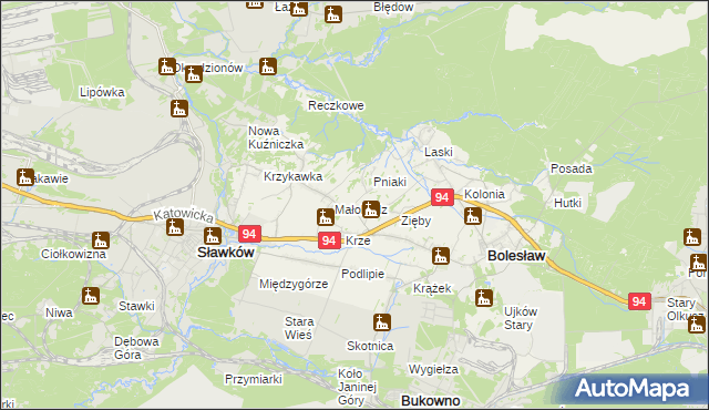 mapa Ujków Nowy, Ujków Nowy na mapie Targeo