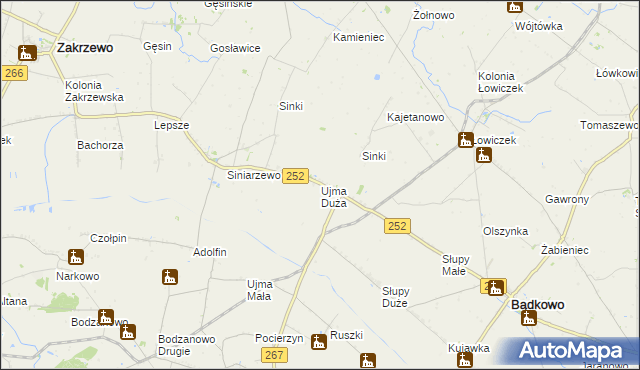 mapa Ujma Duża, Ujma Duża na mapie Targeo