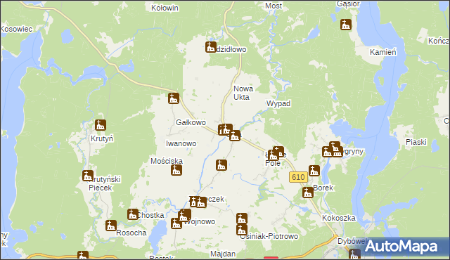 mapa Ukta, Ukta na mapie Targeo