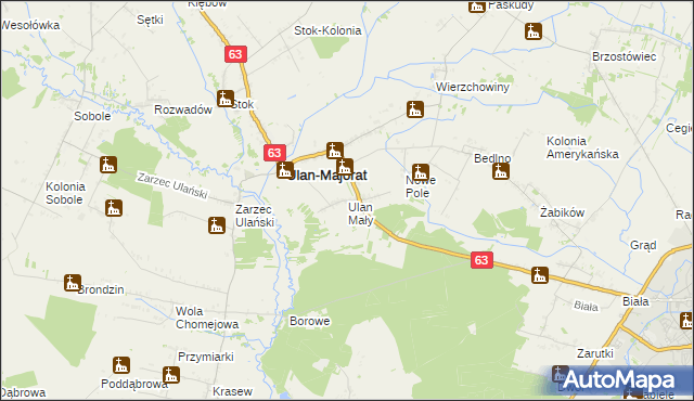 mapa Ulan Mały, Ulan Mały na mapie Targeo