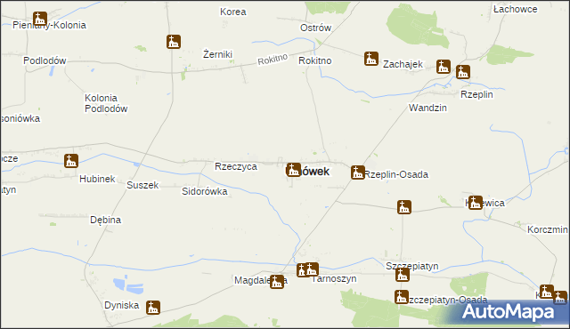 mapa Ulhówek, Ulhówek na mapie Targeo