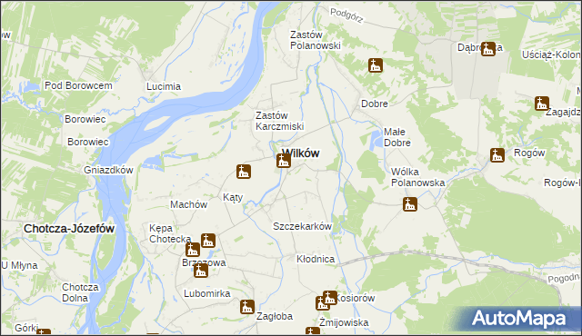 mapa Urządków, Urządków na mapie Targeo