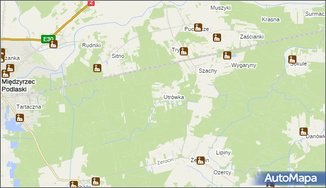 mapa Utrówka, Utrówka na mapie Targeo