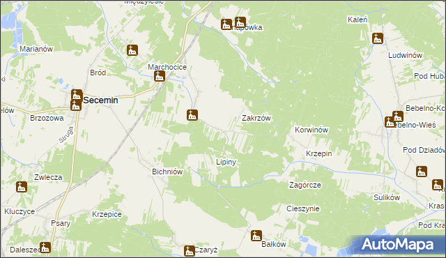 mapa Wałkonowy Górne, Wałkonowy Górne na mapie Targeo