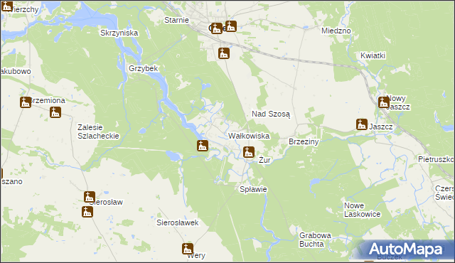 mapa Wałkowiska, Wałkowiska na mapie Targeo