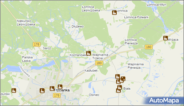 mapa Wapniarnia Trzecia, Wapniarnia Trzecia na mapie Targeo