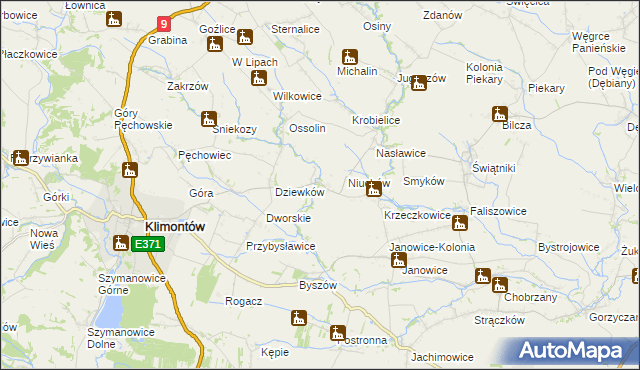 mapa Węgrce Szlacheckie, Węgrce Szlacheckie na mapie Targeo