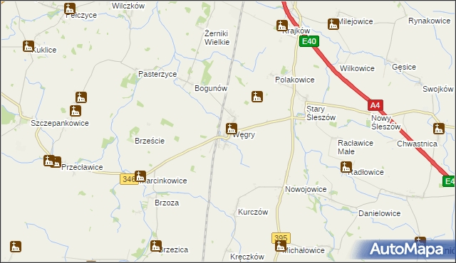 mapa Węgry gmina Żórawina, Węgry gmina Żórawina na mapie Targeo