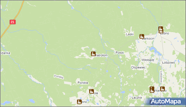 mapa Wiatrołom, Wiatrołom na mapie Targeo