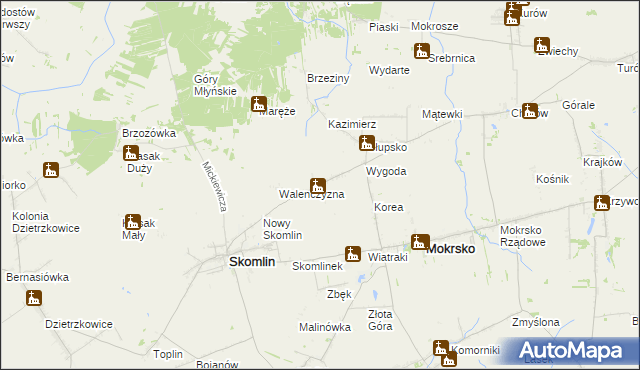 mapa Wichernik, Wichernik na mapie Targeo