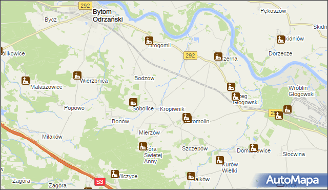 mapa Wiekowice gmina Żukowice, Wiekowice gmina Żukowice na mapie Targeo