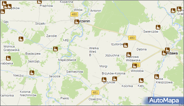 mapa Wielka Wieś A, Wielka Wieś A na mapie Targeo