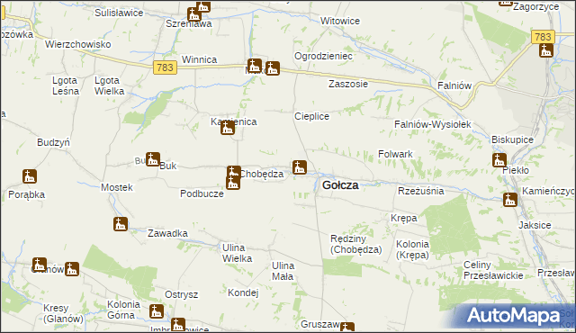 mapa Wielkanoc, Wielkanoc na mapie Targeo