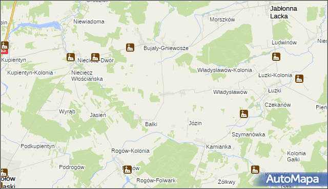 mapa Wierzbice-Strupki, Wierzbice-Strupki na mapie Targeo