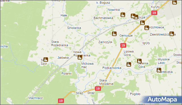 mapa Wierzchjedlina, Wierzchjedlina na mapie Targeo