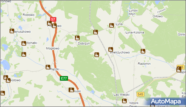 mapa Wietrzychówko, Wietrzychówko na mapie Targeo