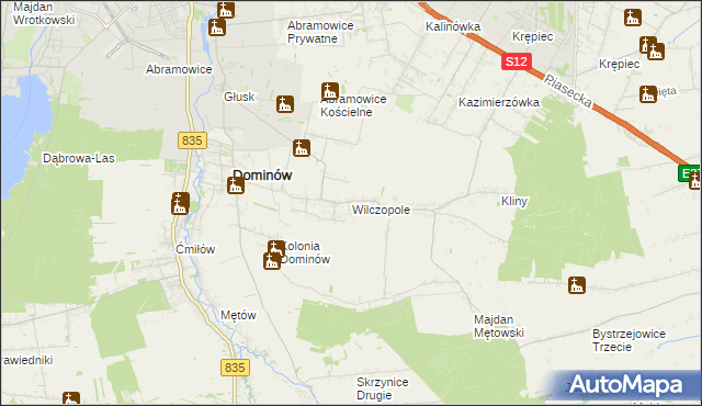 mapa Wilczopole, Wilczopole na mapie Targeo