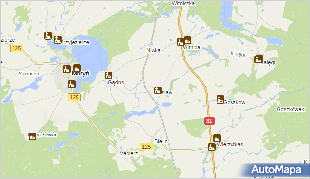 mapa Wisław, Wisław na mapie Targeo