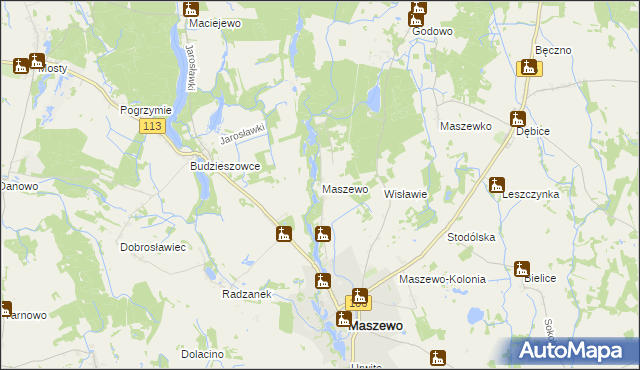 mapa Wisławie, Wisławie na mapie Targeo
