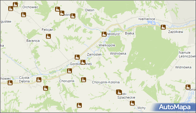 mapa Wiśniów, Wiśniów na mapie Targeo