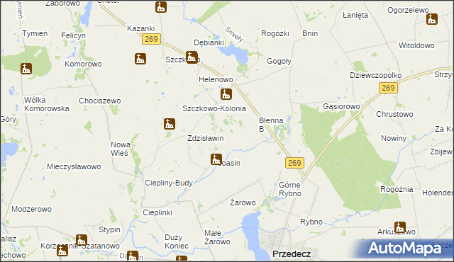 mapa Wiszczelice, Wiszczelice na mapie Targeo