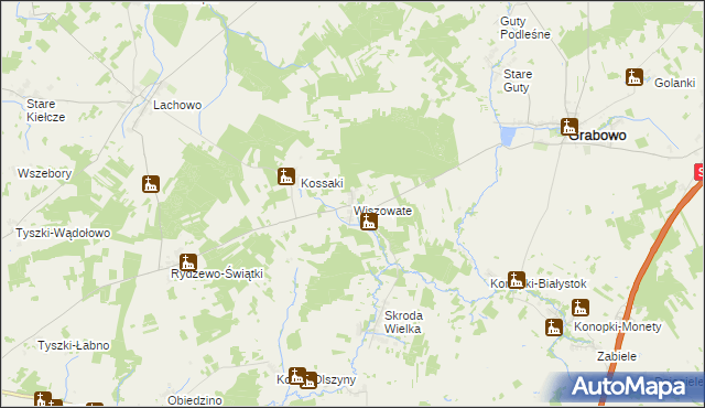 mapa Wiszowate, Wiszowate na mapie Targeo