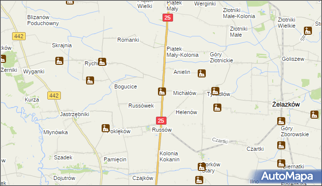 mapa Witoldów gmina Żelazków, Witoldów gmina Żelazków na mapie Targeo