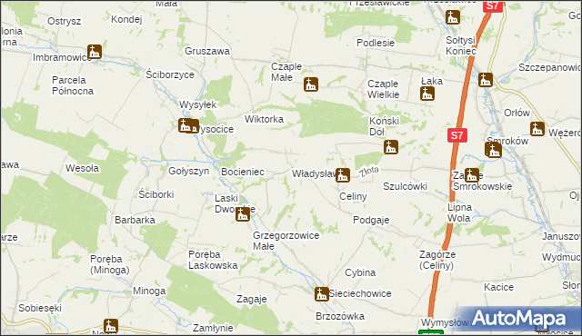 mapa Władysław, Władysław na mapie Targeo