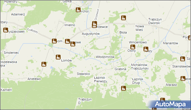 mapa Włodzimirów, Włodzimirów na mapie Targeo