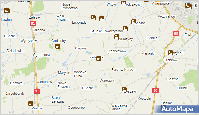 mapa Włosków, Włosków na mapie Targeo