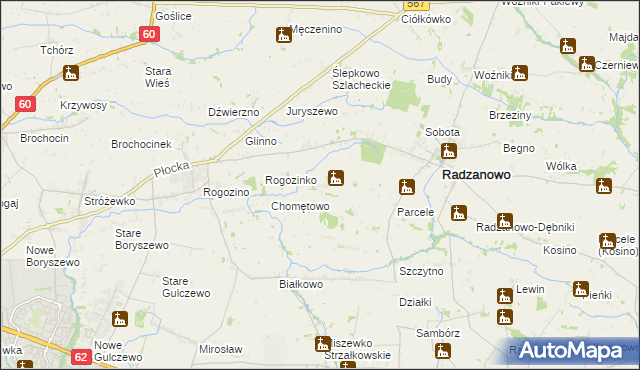 mapa Wodzymin, Wodzymin na mapie Targeo