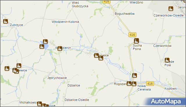 mapa Wojnowice gmina Kietrz, Wojnowice gmina Kietrz na mapie Targeo