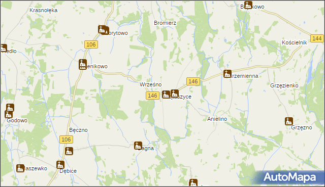 mapa Wojtaszyce, Wojtaszyce na mapie Targeo